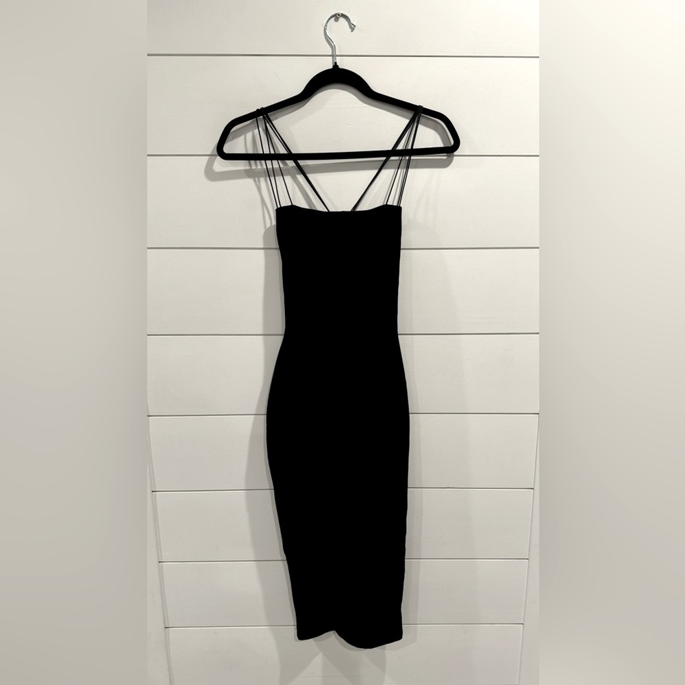 NWT Nookie black 2 way Trinity midi dress - Picture 3 of 7